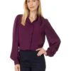 CeCe Long Sleeve Open Collar Blouse With Hidden Placket | Shirts & Tops -Sleekly Style 613LV18TVtL. AC SR736920
