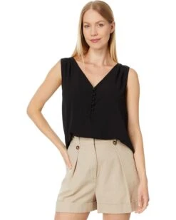 CeCe Half Button-Down Sleeveless Tank Top | Shirts & Tops 11 CeCe Half Button-Down Sleeveless Tank Top | Shirts & Tops -Sleekly Style 61A8cPgUERL. AC SR736920