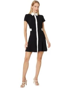 CeCe Collared Short Fit & Flare Dress W/ Waist Tabs | Dresses -Sleekly Style 61KLKZSJEZL. AC SR736920