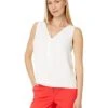 CeCe Half Button-Down Sleeveless Tank Top | Shirts & Tops -Sleekly Style 61LBIoV8exL. AC SR736920