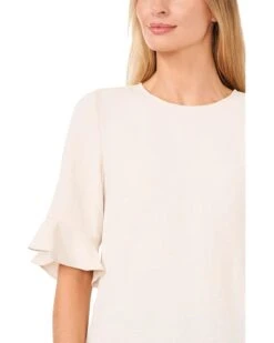 CeCe Elbow Sleeve Ruffle Cuff Crew Neck Blouse | Shirts & Tops -Sleekly Style 61PYQ MZigL. AC SR736920