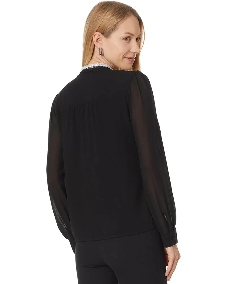 CeCe L/S Blouse W/ Bow Tie Collar 060 | Shirts & Tops 4 CeCe L/S Blouse W/ Bow Tie Collar 060 | Shirts & Tops - Image 2