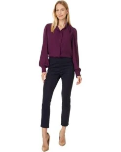 CeCe Long Sleeve Open Collar Blouse With Hidden Placket | Shirts & Tops -Sleekly Style 61lOXCafqqL. AC SR736920