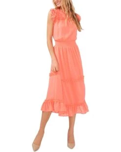 CeCe Sleeveless Clip Dot Dress | Dresses