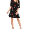 CeCe Floral V-Neck Knit Dress W/ Ruffle Hem | Dresses -Sleekly Style 61xQ7niDk2L. AC SR736920