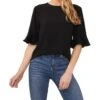 CeCe Ruffle Cuff Crew Neck Blouse | Shirts & Tops 2 CeCe Ruffle Cuff Crew Neck Blouse | Shirts & Tops -Sleekly Style 714jKGJlzkL. AC SR736920