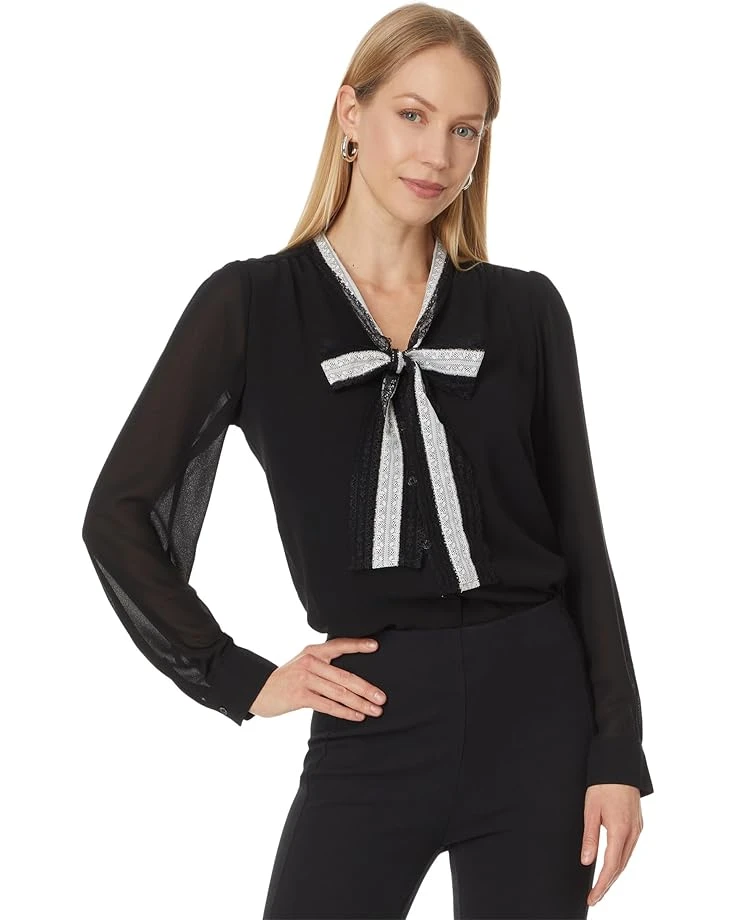 CeCe L/S Blouse W/ Bow Tie Collar 060 | Shirts & Tops 3 CeCe L/S Blouse W/ Bow Tie Collar 060 | Shirts & Tops