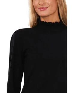CeCe Mock Neck Ruffle Cuff Sweater | Sweaters -Sleekly Style 71HohIEY0L. AC SR736920