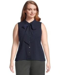 CeCe Sleeveless Bow Blouse | Shirts & Tops -Sleekly Style 71IpON3laSL. AC SR736920
