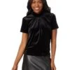 CeCe S/S Mock Neck A-Line Top W/ Back Combo Bow 060 | Shirts & Tops -Sleekly Style 71Kt6OPx4BL. AC SR736920