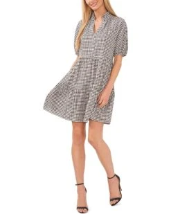 CeCe V-Neck Babydoll Tiered Dress | Dresses