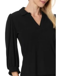 CeCe Long Sleeve V-Neck Blouse W/Smocking Cuff | Shirts & Tops -Sleekly Style 71SK9Q3kmHL. AC SR736920