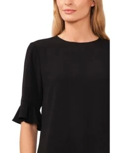 CeCe Ruffle Cuff Crew Neck Blouse | Shirts & Tops -Sleekly Style 71b4F0TYQDL. AC SR736920