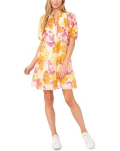 CeCe V-Neck Babydoll Tiered Dress | Dresses