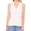 CeCe Sleeveless Collared Vest Blouse | Shirts & Tops -Sleekly Style 71gCkivF2oL. AC SR736920