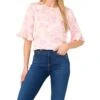 CeCe 3/4 Sleeve Ruffle Cuff Crew Neck Top | Shirts & Tops -Sleekly Style 71hBUViRNjL. AC SR736920