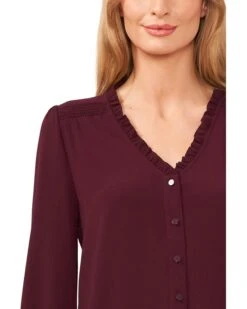CeCe 3/4 Sleeve Button Front Blouse | Shirts & Tops -Sleekly Style 71tcHjxZ3PL. AC SR736920
