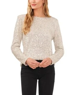 CeCe Long Sleeve Crew Neck | Shirts & Tops -Sleekly Style 812qITSV6mL. AC SR736920