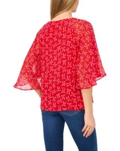 CeCe Tie Neck Raglan Sleeve Top | Shirts & Tops -Sleekly Style 81DicmWXE4L. AC SR736920