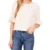 CeCe Elbow Sleeve Ruffle Cuff Crew Neck Blouse | Shirts & Tops -Sleekly Style 81G QUykh6L. AC SR736920