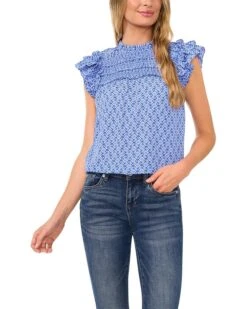 CeCe Ruffle Smocked Yoke Babydoll Blouse | Shirts & Tops -Sleekly Style 81RP8J6iOxL. AC SR736920