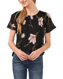 CeCe Flowy Pleated Blouse | Shirts & Tops