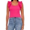 CeCe Ruffle Rib Tank | Shirts & Tops -Sleekly Style 81aNLsI7DL. AC SR736920