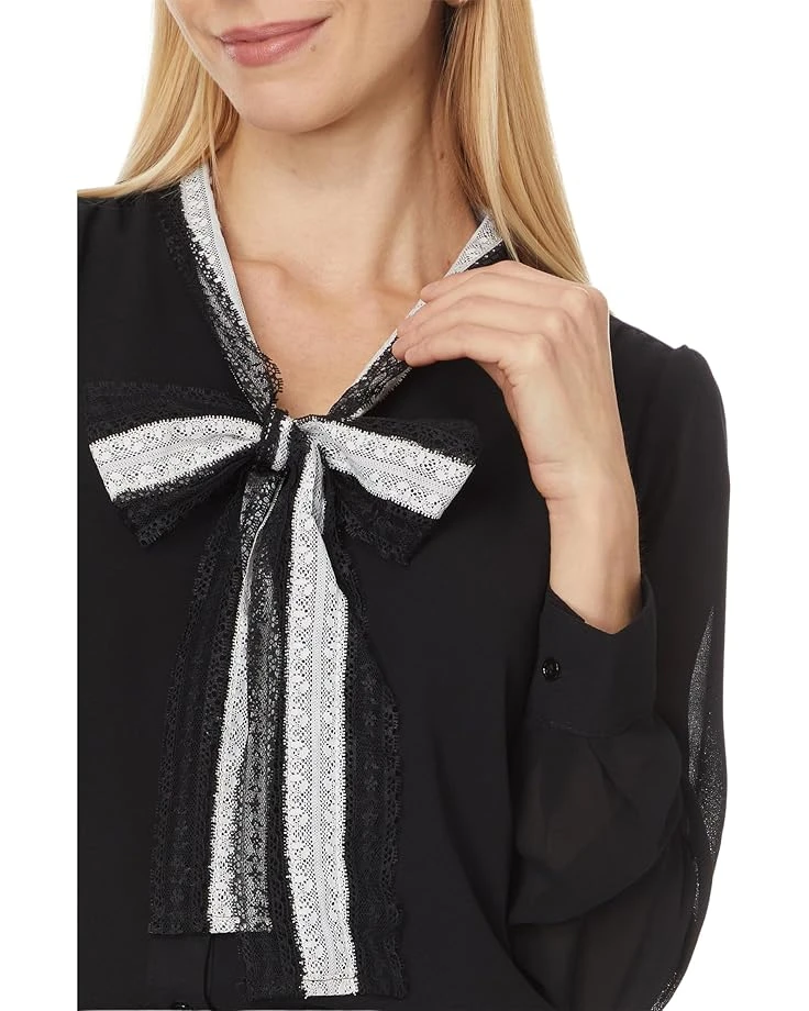 CeCe L/S Blouse W/ Bow Tie Collar 060 | Shirts & Tops 5 CeCe L/S Blouse W/ Bow Tie Collar 060 | Shirts & Tops - Image 3