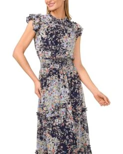 CeCe Flutter Sleeve Smocked Waist Midi Dress | Dresses -Sleekly Style 81q3FJ7GaL. AC SR736920