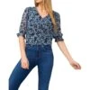 CeCe Elbow Sleeve Ruff V-Neck Blouse | Shirts & Tops