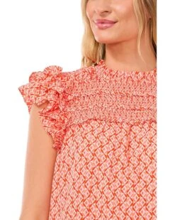 CeCe Ruffle Smocked Yoke Babydoll Blouse | Shirts & Tops -Sleekly Style 81rU8rIWb4L. AC SR736920