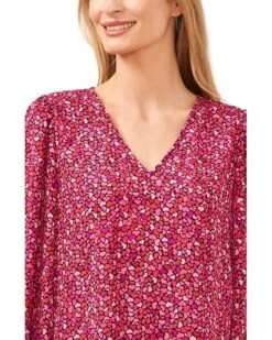 CeCe Heart Long Sleeve V-Neck Blouse | Shirts & Tops -Sleekly Style 915iPO1cfL. AC SR736920