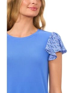 CeCe Mixed Media Flutter Sleeve Knit Top | Shirts & Tops -Sleekly Style 91lT79CXDeL. AC SR736920